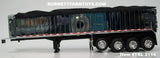 Item #TRL 2114 Chrome Sided Black Tarp Black Frame Quad Axle MAC Coal Dump Trailer - 1/64 Scale – DCP by First Gear