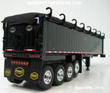 Item #TRL 2115 All Black Quad Axle MAC Coal Dump Trailer - 1/64 Scale – DCP by First Gear