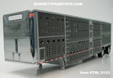 Item #TRL 2123 Dark Gray Silver Trim Spread Axle Wilson Silver Star Livestock Trailer - 1/64 Scale – DCP by First Gear