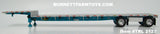 Item #TRL 2127 Silver Deck Turquoise Frame Spread Axle Transcraft Eagle Stepdeck Trailer - 1/64 Scale – DCP by First Gear