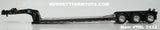 Item #TRL 2132 Black Tri-Axle Heavy Haul Fontaine Magnitude Lowboy Trailer with Detachable Neck - 1/64 Scale – DCP by First Gear