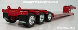 Item #TRL 2133 Red Tri-Axle Fontaine Magnitude Lowboy Trailer - 1/64 Scale – DCP by First Gear