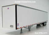 Item #TRL 2171 White Silver Trim Tandem Axle Utility 4000D-X Dry Goods Van Trailer - 1/64 Scale – DCP by First Gear
