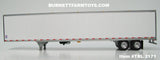 Item #TRL 2171 White Silver Trim Tandem Axle Utility 4000D-X Dry Goods Van Trailer - 1/64 Scale – DCP by First Gear