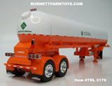 Item #TRL 2179 White Orange Tandem Axle Mississippi LPG Anhydrous Ammonia Tanker Trailer - 1/64 Scale – DCP by First Gear