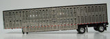 Item #TRL 2227 Silver Black Trim Spread Axle Wilson Silver Star Livestock Trailer - 1/64 Scale – DCP by First Gear