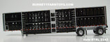 Item #TRL 2243 Black Sided Silver Trim Spread Axle Wilson Silver Star Livestock Trailer - 1/64 Scale – DCP by First Gear