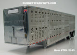 Item #TRL 2245 Silver Spread Axle Wilson Silver Star Livestock Trailer - 1/64 Scale – DCP by First Gear