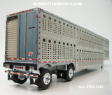 Item #TRL 2245 Silver Spread Axle Wilson Silver Star Livestock Trailer - 1/64 Scale – DCP by First Gear
