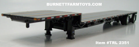 Item #TRL 2351 Silver Deck Black Frame Spread Axle Transcraft Eagle Stepdeck Trailer - 1/64 Scale – DCP by First Gear