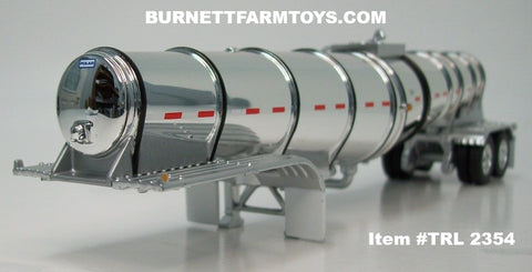 Item #TRL 2354 Chrome Black Bands Tandem Axle Polar Deep Drop Tanker Trailer - 1/64 Scale – DCP by First Gear