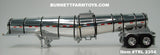Item #TRL 2354 Chrome Black Bands Tandem Axle Polar Deep Drop Tanker Trailer - 1/64 Scale – DCP by First Gear