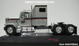 Item #U64TR004 Silver Black Stripe Red Stripe GMC General 1980 Sleeper - 1/64 Scale – ixo Models