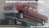 Item #iA64013 Red Burgundy Silver Outline 1979 Chevrolet Scottsdale K20 4-door Pickup Truck - 1/64 Scale - ixo Models