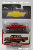 Item #iA64013 Red Burgundy Silver Outline 1979 Chevrolet Scottsdale K20 4-door Pickup Truck - 1/64 Scale - ixo Models