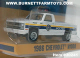 Item #30241 White Yellow Stripe Blue Stripe 1986 Chevrolet M1008 Philadelphia Police Pickup Truck - 1/64 Scale - Greenlight