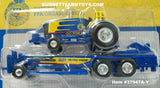 Item #37947A-Y Blue Yellow Pulling Tractor with Sled - National FFA Organization Edition - 1/64 Scale - Ertl / Tomy