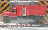 Item #45150-A Red 1980 Chevrolet C-70 Grain Truck with Red Bed - 1/64 Scale - Greenlight - SD Trucks Series 15