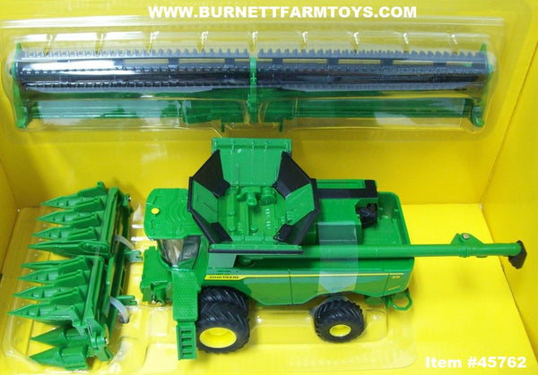 Item #45762 John Deere X9 1000 Combine with Draper Head and Folding Corn  Head - 1/64 Scale