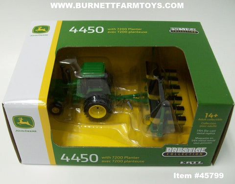 Item #45799 John Deere 4450 Tractor with 7200 Planter - 1/64 Scale - Prestige Collection