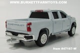 Item #47167-W White 2020 4-Door Chevrolet 2500 HD LT Z71 Four Wheel Drive Pickup Truck - 1/64 Scale