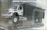 Item #51422-A White Black Bed Black Tarp International Grain Truck - 1/64 Scale - Greenlight