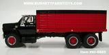 Item #60-0885 Black Chevrolet C65 Tandem Axle Grain Truck with Red Black Bed - 1/64 Scale