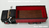 Item #60-0885 Black Chevrolet C65 Tandem Axle Grain Truck with Red Black Bed - 1/64 Scale