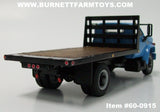 Item #60-0915 Blue Chevrolet C65 Flatbed Truck with Single Axle Wood Floor Black Frame Flatbed - 1/64 Scale - Note: Bed Does Not Tilt