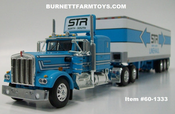 Item #60-1333 STR North-South Line Haul Baby Blue White Stripe