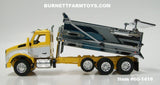 Item #60-1416 Yellow White Chrome Bed Kenworth T880 Tri-Axle Rogue Dump Truck - 1/64 Scale - DCP by First Gear