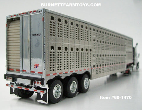 Tráiler A Escala 1/64 Peterbilt 389 Techo Medio Con Remolque De Granos Wilson Pacesetter De 3 Ejes 9 Tráiler A Escala 1/64 Peterbilt 389 Techo Medio Con Remolque De Granos Wilson Pacesetter De 3 Ejes 9