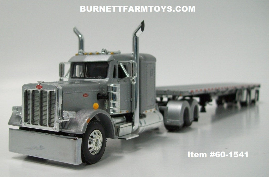 Item #60-1541 Silver Black Frame Long Frame Peterbilt 359 36-inch Flat ...