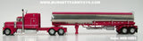 Item #69-1001 J Cool Inc Pink Peterbilt 379 63-inch Mid Roof Sleeper with Polished Pink Trim Tandem Axle Heil Fuel Tanker Trailer - 1/64 Scale DCP - Big Rigs #5