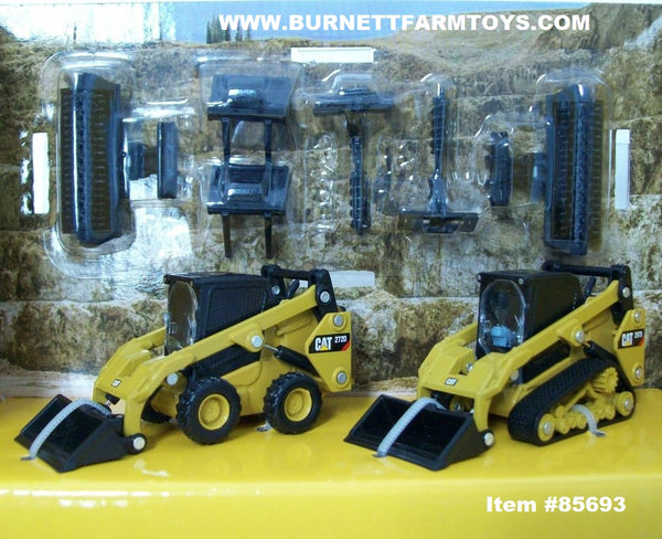 トレーラー　CAT Item #85693 CAT 272D2 Skid Steer Loader and CAT 297D2 Compact