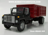 Item #BAM 005 Black International S1954 Grain Truck with Red Bed - Bed Tilts with Hoist - 1/64 Scale - SpecCast