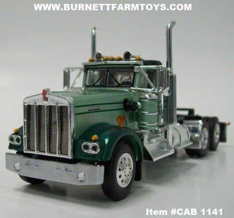 Item #CAB 1141 Two-Toned Green Kenworth W900A Day Cab - 1/64 Scale - DCP