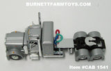 Item #CAB 1541 Silver Black Frame Long Frame Peterbilt 359 36-inch Flattop Sleeper - 1/64 Scale - DCP by First Gear