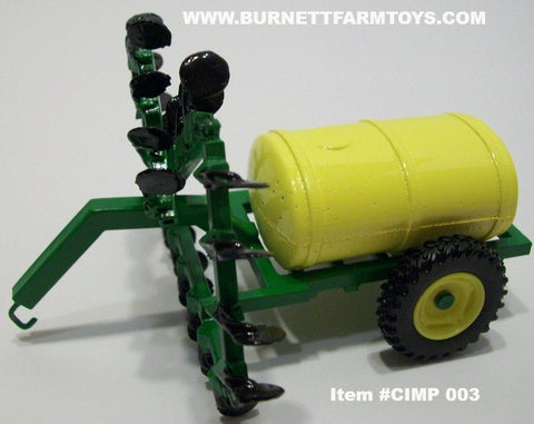Item #CIMP 003 Green Frame Yellow Tank 23-Knife Anhydrous Applicator