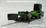 Item #CUST 2012 Green Protect the Harvest Bungart X-Factor Resin Pulling Sled - 1/64 Scale - SpecCast - Note: Back Wheels Roll and Weight Box Does Not Move