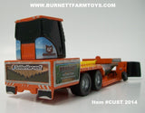 Item #CUST 2014 Orange Golden Harvest Bungart X-Factor Resin Pulling Sled - 1/64 Scale - SpecCast - Note: Back Wheels Roll and Weight Box Does Not Move