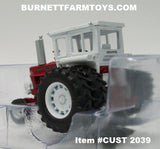 Item #CUST 2039 White 2255 (Red) Tractor with Rear Duals and Cab (One of "The 3 Beast" Series) - 1/64 Scale - SpecCast