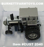 Item #CUST 2040 White 2255 (Silver) Field Boss Tractor with Rear Duals and Cab (One of "The 3 Beast" Series) - 1/64 Scale - SpecCast