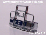 Item #PA 010 Die-Cast Promotions Chrome Plastic Front Grill Guard Bumper for Semi Tractor Cab - 1/64 Scale