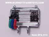 Item #PA 013 Die-Cast Promotions Chrome Metal Headache Rack with Chains and Air Lines for Semi Tractor Cab - 1/64 Scale