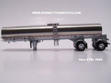 Item #TRL 0666 Polished Spread Axle Walker Milk Tanker Trailer - 1/64 Scale