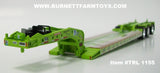 Item #TRL 1155 Lime Green Tri-Axle Fontaine Magnitude Lowboy Trailer with Detachable Neck - 1/64 Scale - DCP