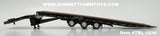 Item #TRL 1234 Black Tri-Axle Talbert 5553TA Slide Axle Flatbed Trailer - 1/64 Scale - DCP