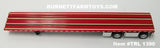 Item #TRL 1390 Red Deck Black Frame Spread Axle Wilson Roadbrute Flatbed Trailer - 1/64 Scale - DCP by First Gear