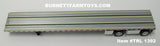 Item #TRL 1392 Silver Deck Black Frame Spread Axle Wilson Roadbrute Flatbed Trailer - 1/64 Scale - DCP by First Gear